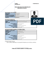 Form PMA-021A - Formulario de Filiación
