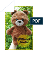 Gran Oso de Peluche Suave PDF Amigurumi Patron Gratis