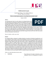 Informe Elaboracion de Pan