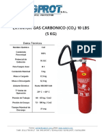 Ficha Tecnica Extintor Importado Co2 10LBS