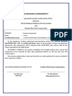 Business Agreement SOPs