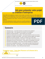 Proposition D'un Projet A Une Entreprise