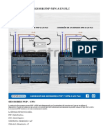 CONEXION DE UN SENSOR PNP-NPN A UN PLC