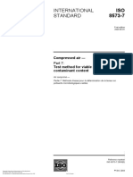 International Standard: Compressed Air - Test Method For Viable Microbiological Contaminant Content