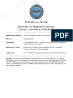 D D M 6055.06 D D F E S C P (F&ESCP) : O Anual O Ire and Mergency Ervices Ertification Rogram