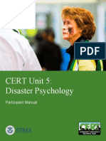 CERT Unit 5: Disaster Psychology Participant Manual