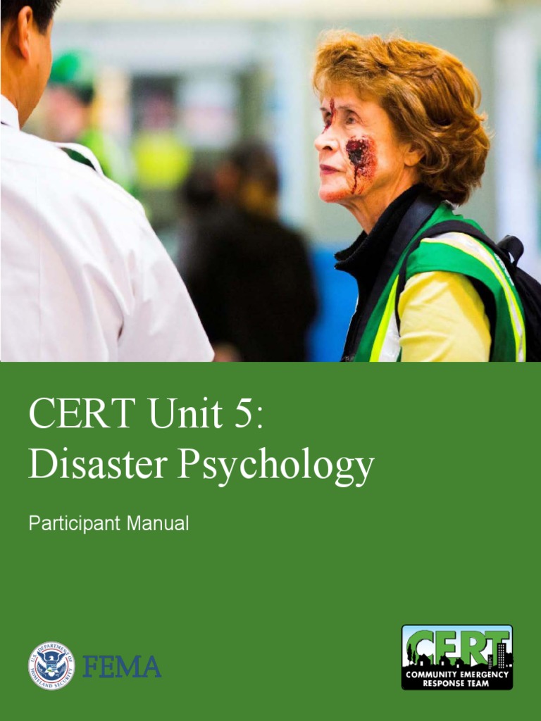 CERT+Basic Unit+5+Participant+Manual English | PDF | Psychological ...