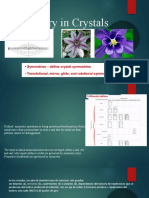 X Ray Difraction Geometry-Cristal Symetry