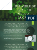 Mecanica Fluidelor - Relatii de Calcul