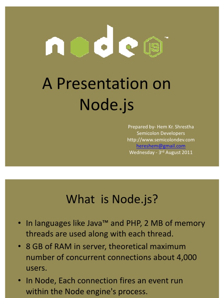 Introduction To Node Js | PDF