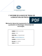 Primer Informe de Avance Tesis. Lara Bontorno 213820