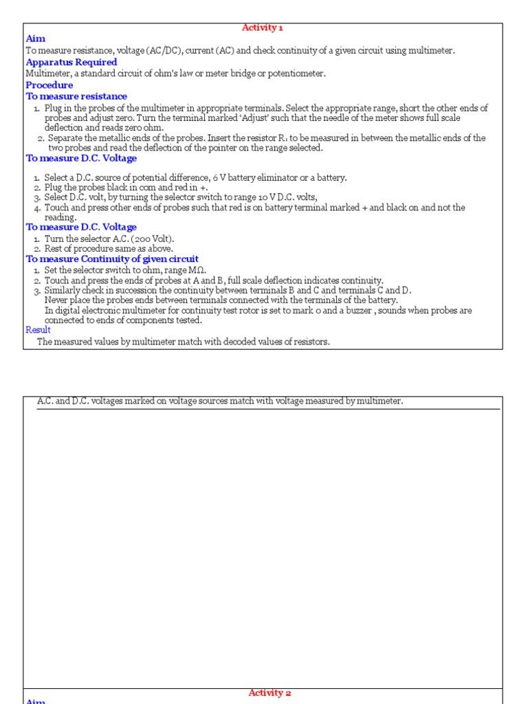 Gr 12 Practical Activity Term 1 202223 Pdf Series And Parallel