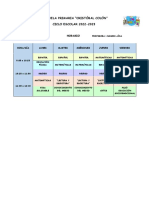 2°a Horario