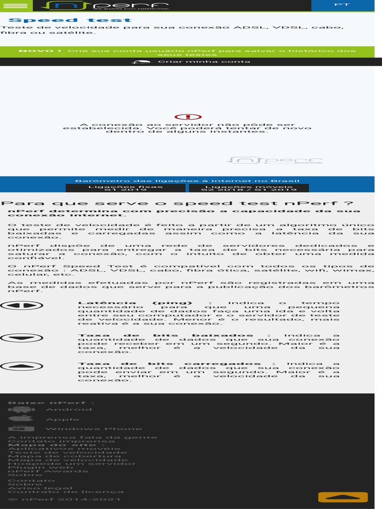 Teste De Conexao De Internet