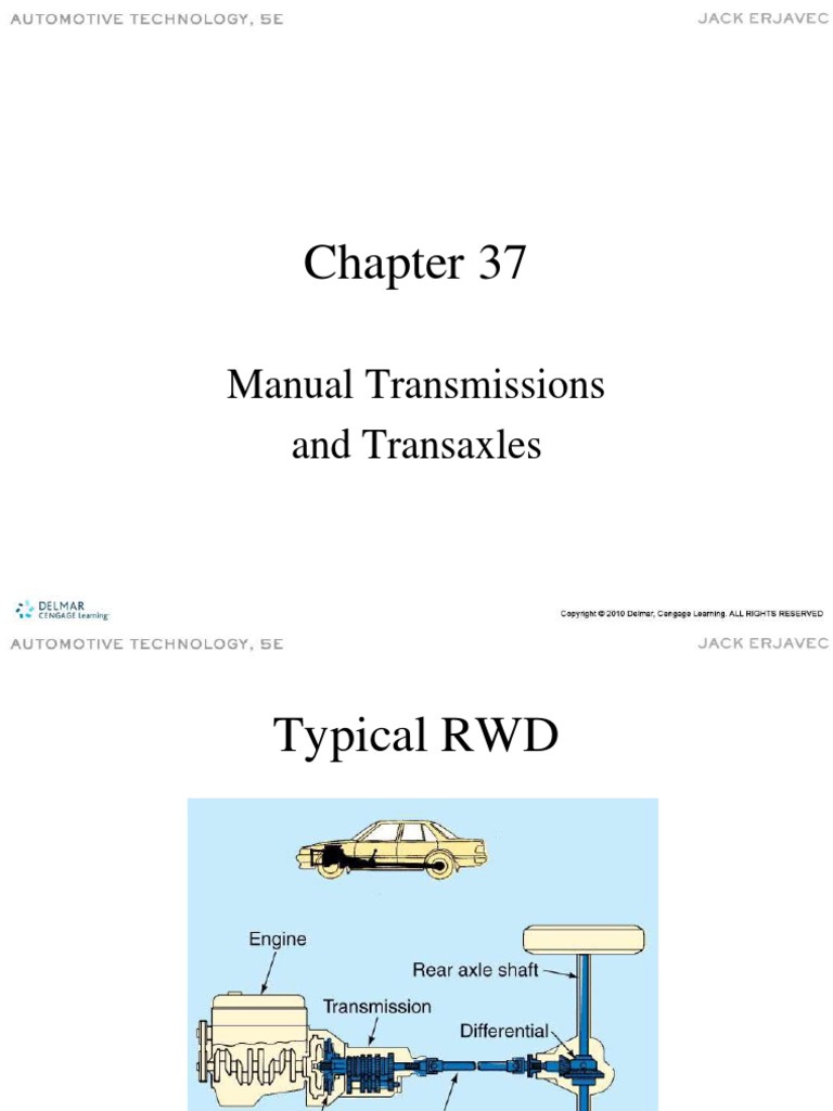 CH37 Manual Transmissions and Transaxles STUDENT VERSION Rev | PDF ...