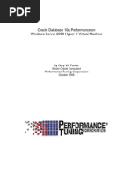 Oracle 10g On Hyper-V 2008