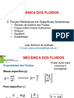 Forças Hidráulicas em Superfícies Submersas