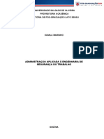 Administração da segurança no trabalho