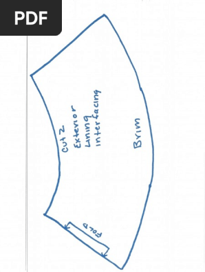 Adult Bucket Hat Pattern 1