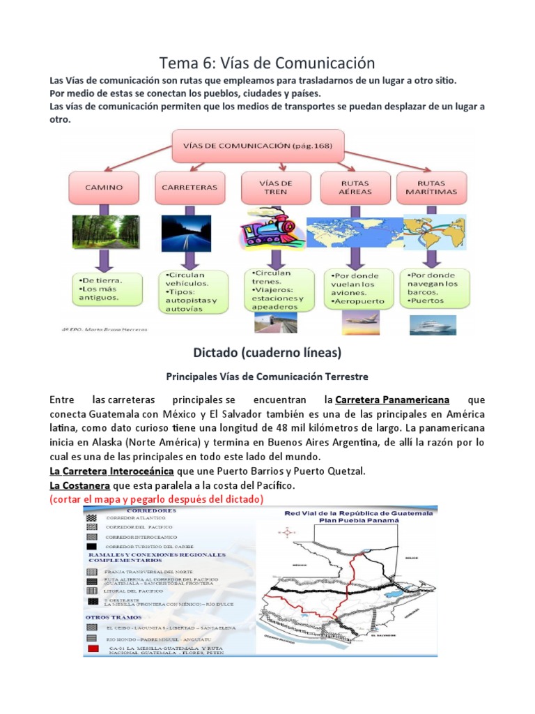 Tema 6 Vias de Comucacion | PDF