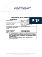 S.B. - Cronograma de Fin de Año 2022