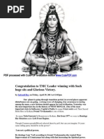 Prediction on Miss Mamta Banerjee Honorable CM of West Bengal Much Much Before Result and Election By Indranil Ray