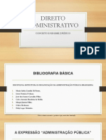 Slides Direito Administrativo Conceito e Regime