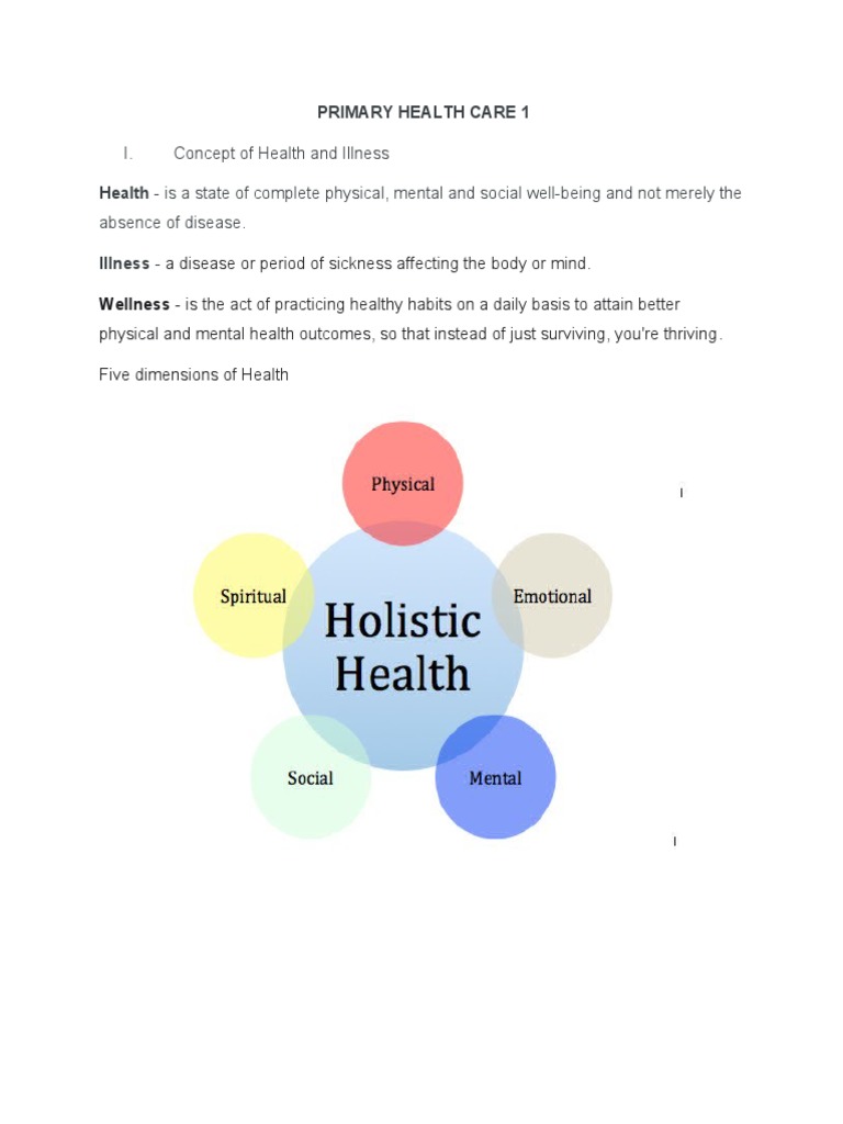 An InDepth Exploration of Primary Health Care and the Multidimensional
