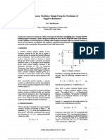 High Frequency Oscillator Design Using The Technique of Negative Resistance