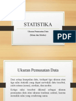 Statistika (Ukuran Pemusatan Data)