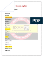 General English Synonyms and Antonyms Practice Test