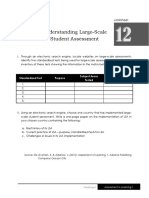 Large-scale student assessment worksheet