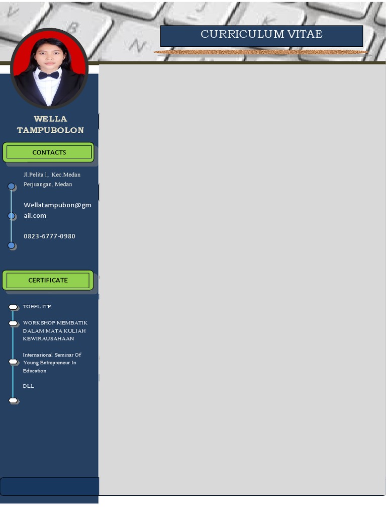 Contoh Cv Fresh Graduate Terbaru Pdf