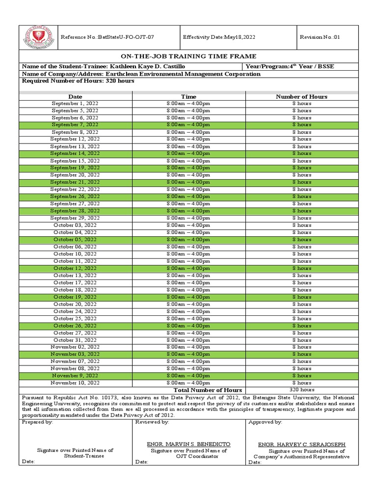 Timeframe PDF Government Justice