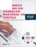 Regimento do CNJ: tipos processuais, provas, audiências e recursos