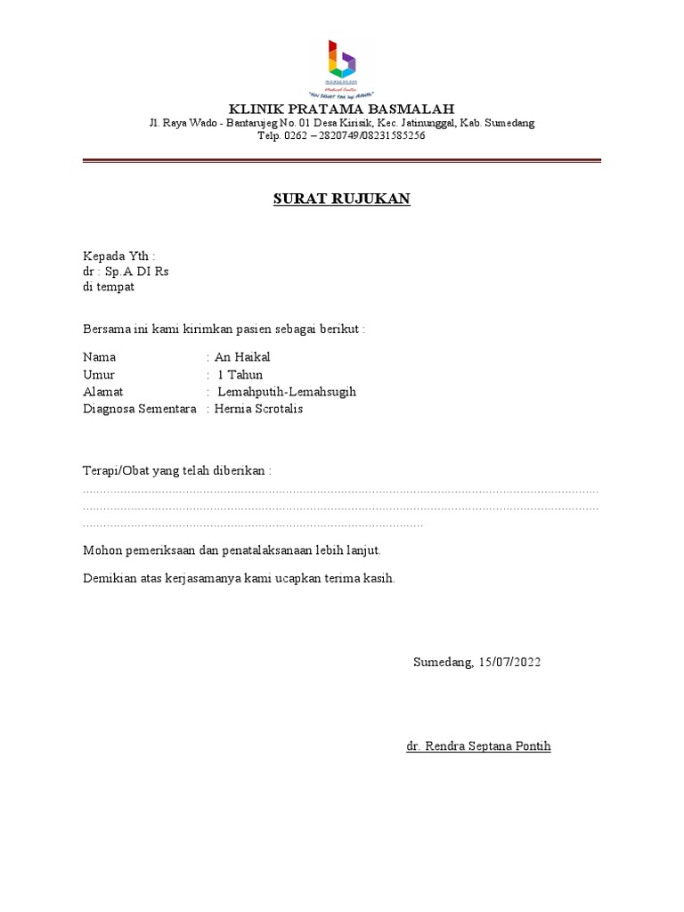 Surat Rujukan | PDF