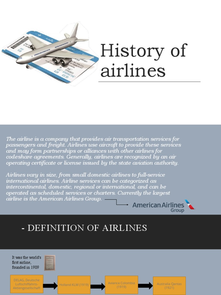 History of Airlines | PDF