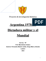 Proyecto de Investigación Histórica