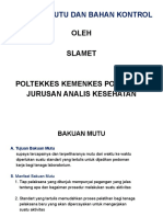 Bakuan Mutu Kontrol