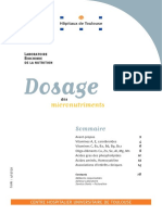 Catalogue Dosage Micronutriments Chu Toulouse 20170622