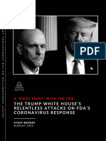 2022.08.24 The Trump White House's Relentless Attacks On FDA's Coronavirus Response