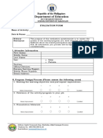 DepEd Sarangani Evaluation Form