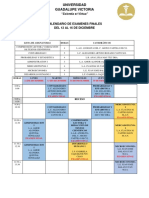 Calendario de Examenes Finales Primer Cuatrimestre Ayc-Esc