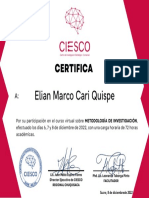 Certificado curso investigación 72h