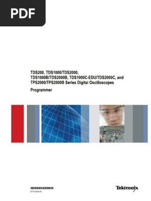 077-0444-01 TDS1000, & TDS2000-Series Programmer Manual | PDF