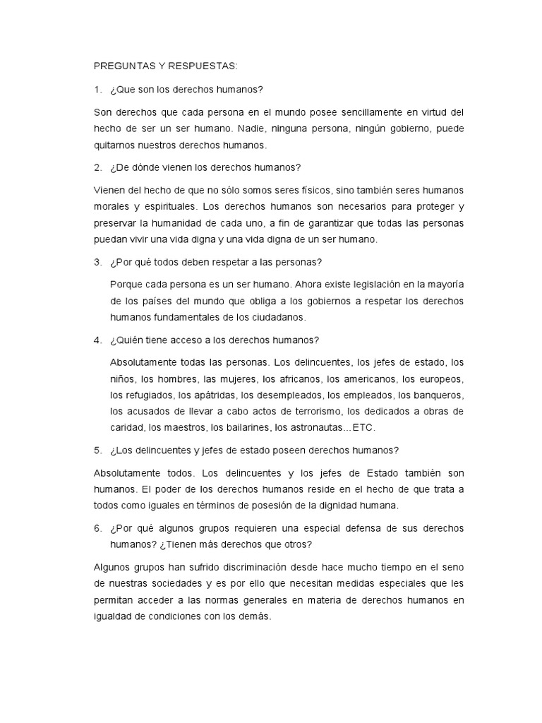 Preguntas para Examen de Ciudadania | Descargar gratis PDF | Derechos ...