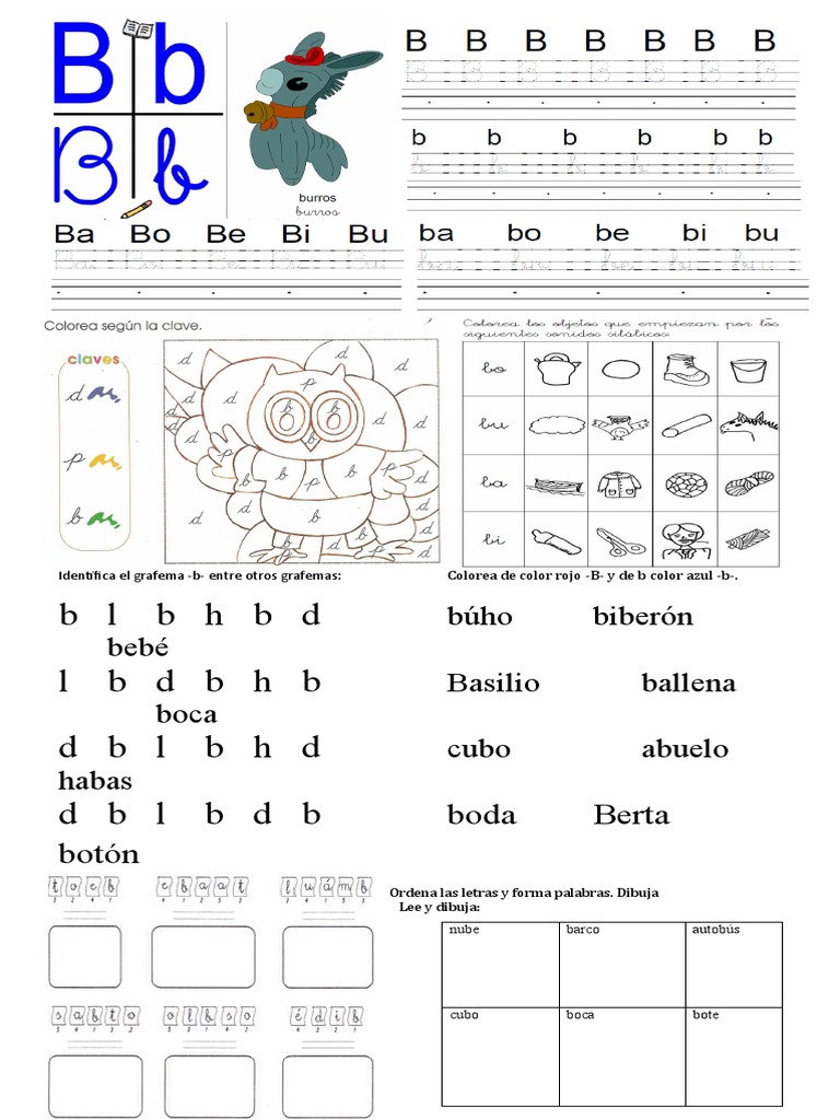 Guia Letra B Ok | PDF