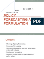 Chap 4 Policy Forecasting and Formulation