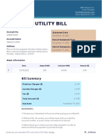 Utility Bill