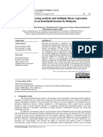 K-Means Clustering Analysis and Multiple Linear Regression Model On Household Income in Malaysia